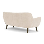 Vega Cream Textured Weave / Dark Walnut