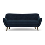 Lux Navy Velvet / Dark Walnut