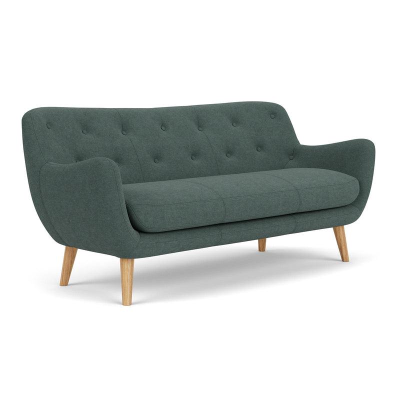 Form Blue Grey Fabric / Oak