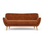 Moss Rust Fabric / Oak