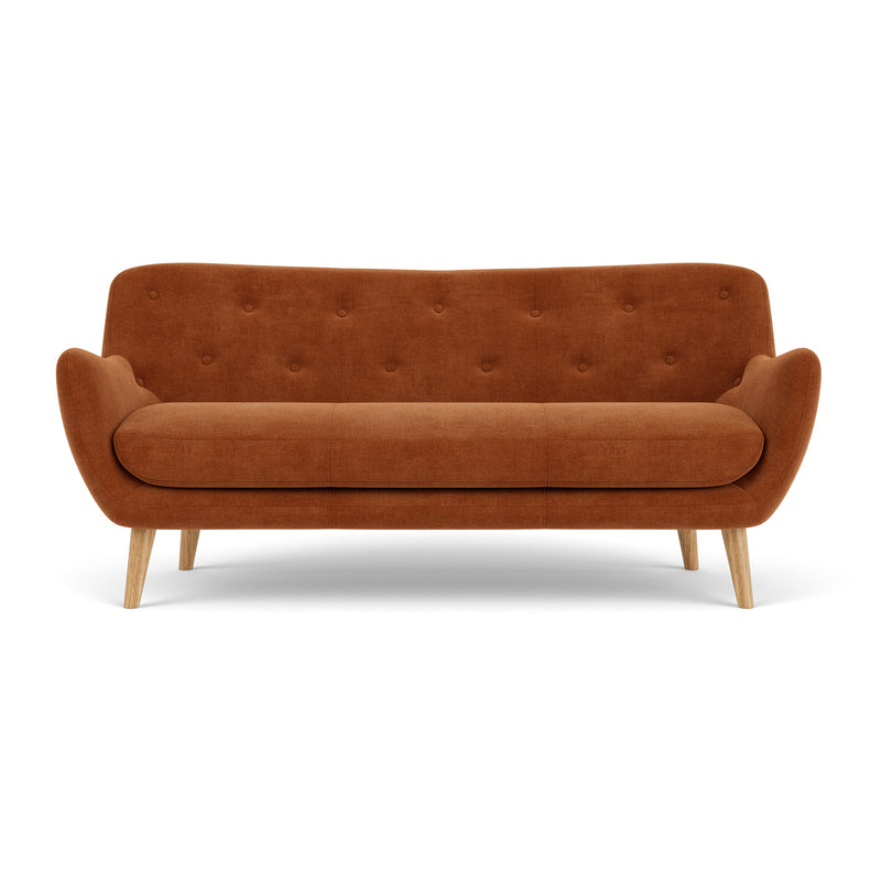 Moss Rust Fabric / Oak