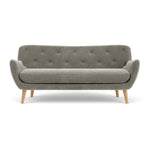 Planet Grey Green Fabric / Oak