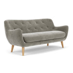 Planet Grey Green Fabric / Oak