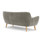 Planet Grey Green Fabric / Oak