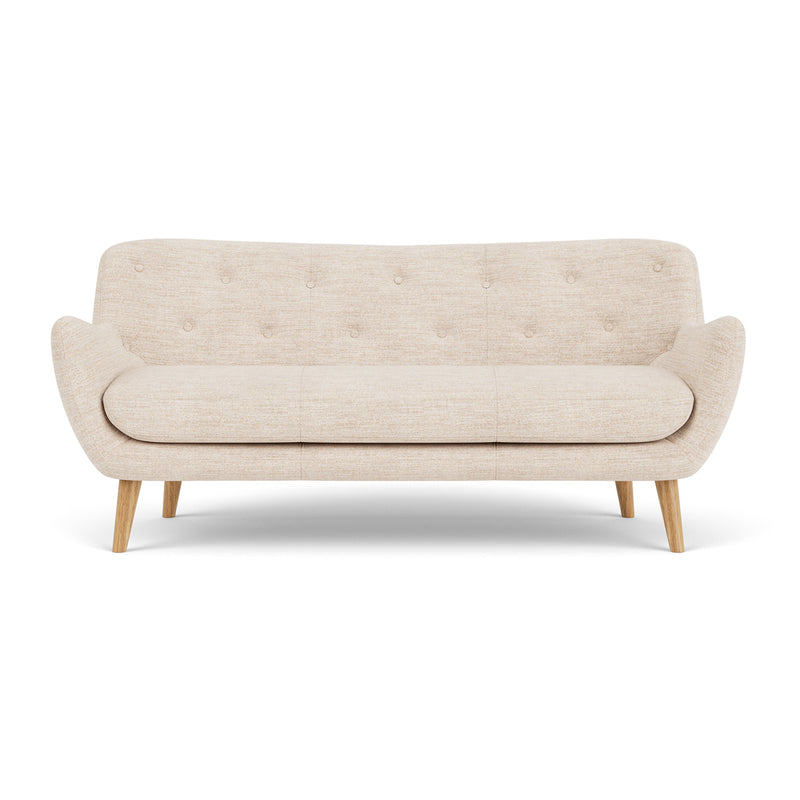 Vega Cream Textured Weave / Oak