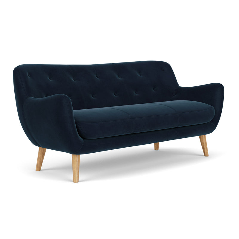 Lux Navy Velvet / Oak
