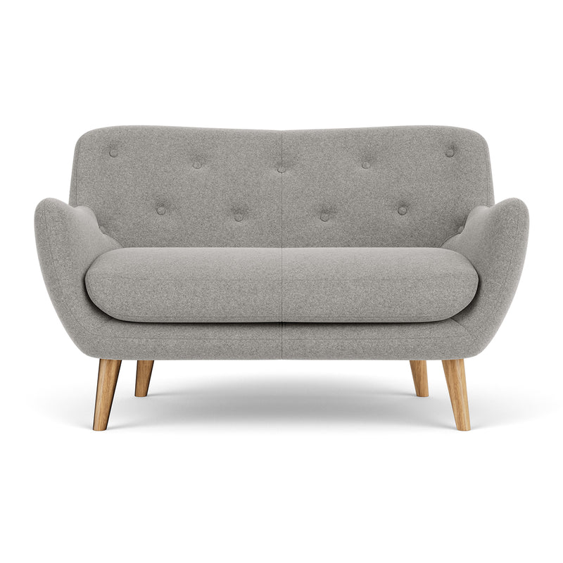 Elliot Light Grey Fabric / Oak