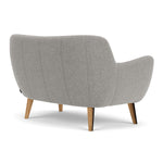 Elliot Light Grey Fabric / Oak