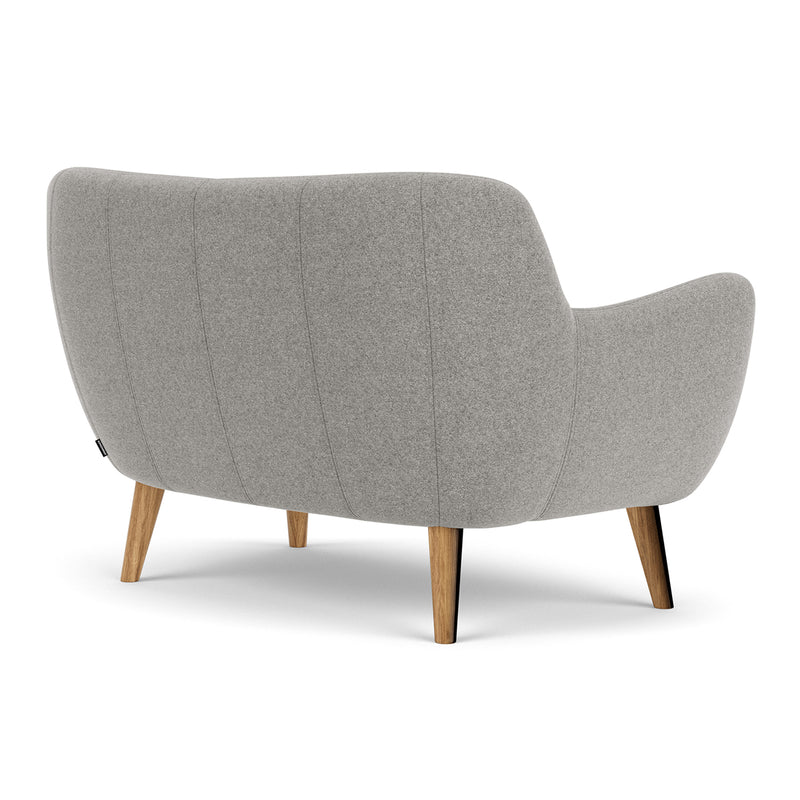 Elliot Light Grey Fabric / Oak