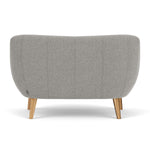 Elliot Light Grey Fabric / Oak