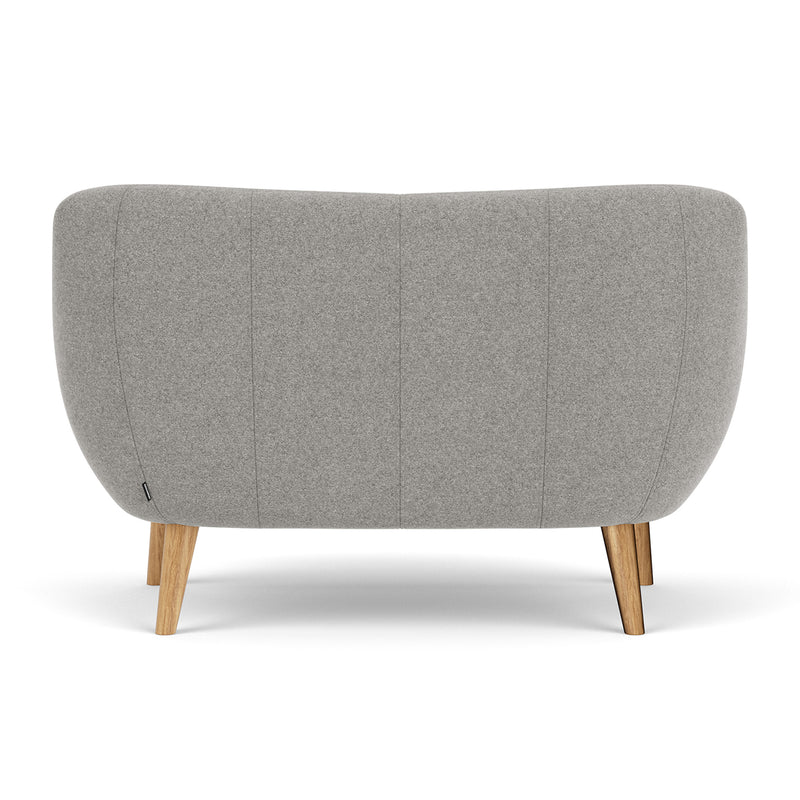 Elliot Light Grey Fabric / Oak