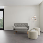 Elliot Light Grey Fabric / Oak