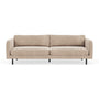 Julia 3 seater sofa - Danny Cream Textured Weave
