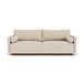 Kenta Boucle 3 Seater Sofa (Walnut Natural, Sand Dune)