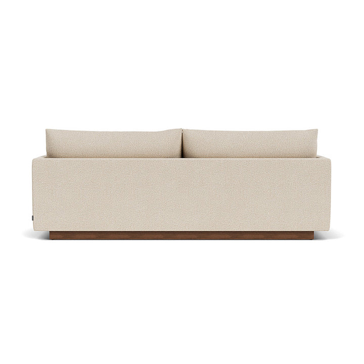 Kenta Boucle 3 Seater Sofa (Walnut Natural, Sand Dune)