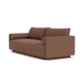 Kenta Boucle 3 Seater Sofa (Walnut Natural, Rust)