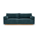 Kenta Fabric 3 Seater Sofa (Oak, Dust Blue)