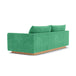 Kenta Fabric 3 Seater Sofa (Oak, Grass Green)