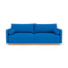 Kenta Fabric 3 Seater Sofa (Oak, Cobalt Blue)