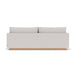 Kenta Fabric 3 Seater Sofa (Oak, Cool Grey Weave)
