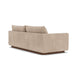 Kenta Fabric 3 Seater Sofa (Walnut Natural, Cream)