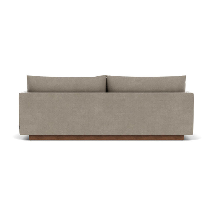 Kenta Fabric 3 Seater Sofa (Walnut Natural, Forest Mole)