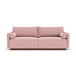 Kenta Fabric 3 Seater Sofa (Walnut Natural, Rosa)