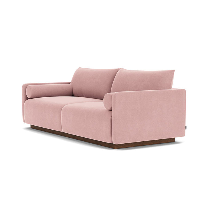 Kenta Fabric 3 Seater Sofa (Walnut Natural, Rosa)