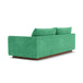 Kenta Fabric 3 Seater Sofa (Walnut Natural, Grass Green)