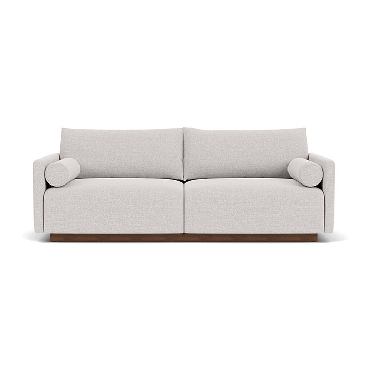 Kenta Fabric 3 Seater Sofa (Walnut Natural, Cool Grey Weave)
