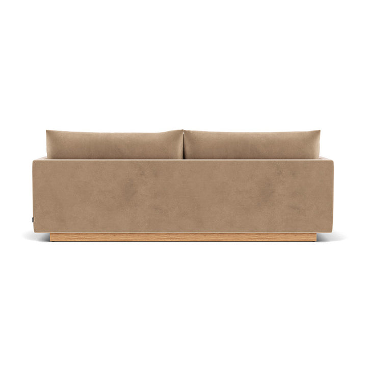 Kenta Velvet 3 Seater Sofa (Oak, Sapphire)
