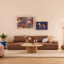Leonora 3.5 Seater Sofa - Pebble Rust Boucle