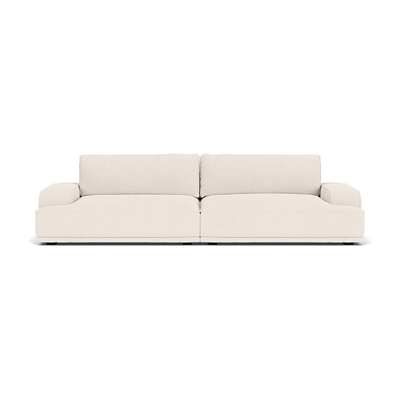 Leonora Boucle 3.5 Seater Sofa (Cream)