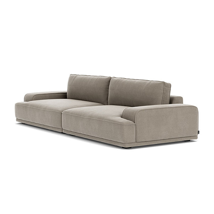 Leonora Fabric 3.5 Seater Sofa (Forest Mole)