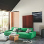 Leonora 3.5 Seater Sofa - Moss Grass Green Fabric
