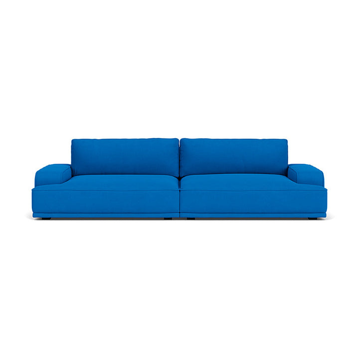 Leonora Fabric 3.5 Seater Sofa (Cobalt Blue)