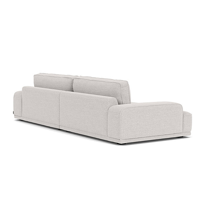 Leonora Fabric 3.5 Seater Sofa (Cool Grey Weave)