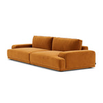 Leonora Velvet 3.5 Seater Sofa (Matt Amber)