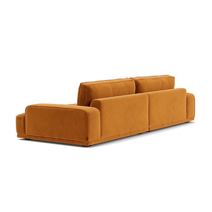 Leonora Velvet 3.5 Seater Sofa (Matt Amber)