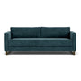 Madison Sofa Bed - Danny Dust Blue Textured Weave / Dark Walnut