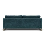 Danny Dust Blue Textured Weave / Dark Walnut