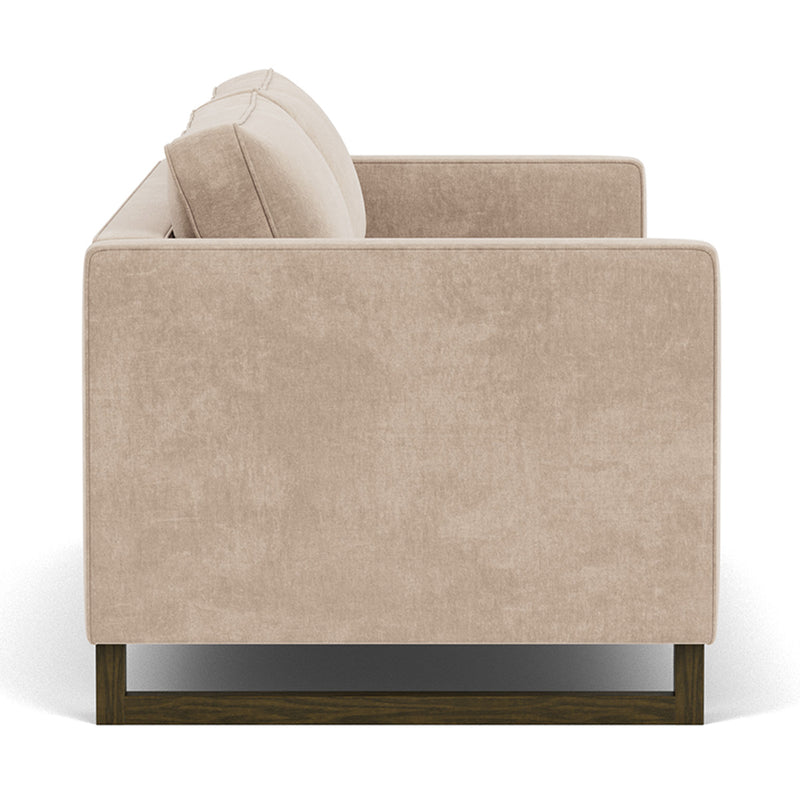 Danny Cream Textured Weave / Dark Walnut