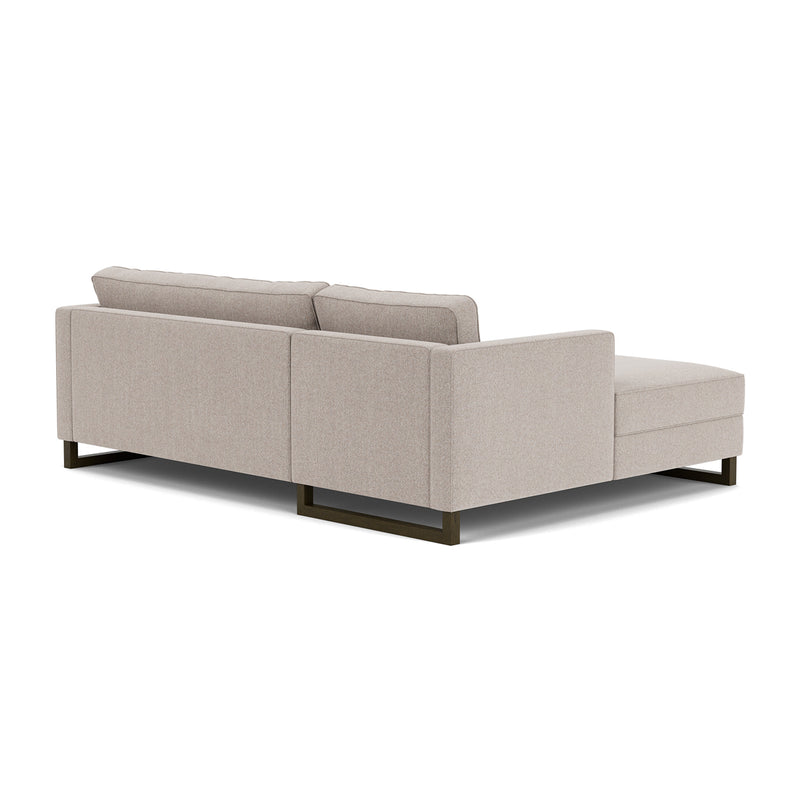 Agnes Brown Textured Weave / Dark Walnut