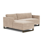 Danny Cream Textured Weave / Dark Walnut
