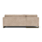 Danny Cream Textured Weave / Dark Walnut