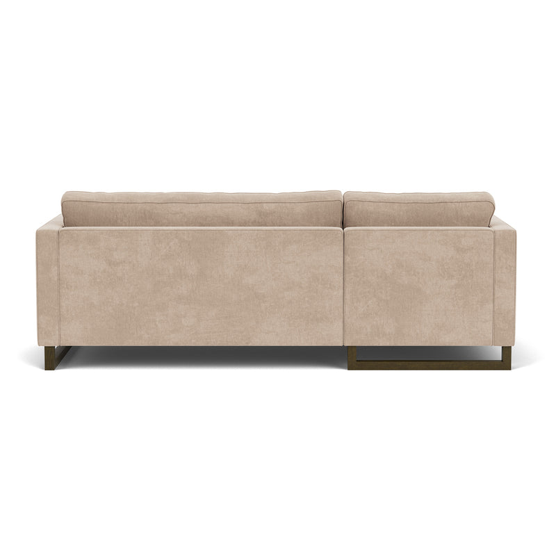 Danny Cream Textured Weave / Dark Walnut