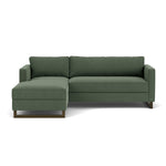 Cura Dark Green Weave / Dark Walnut