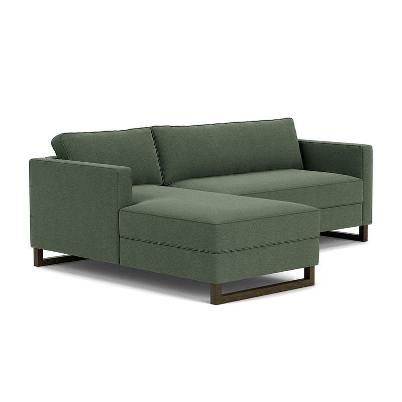 Cura Dark Green Weave / Dark Walnut