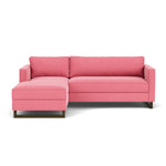 Firenze Bubblegum Fabric / Dark Walnut