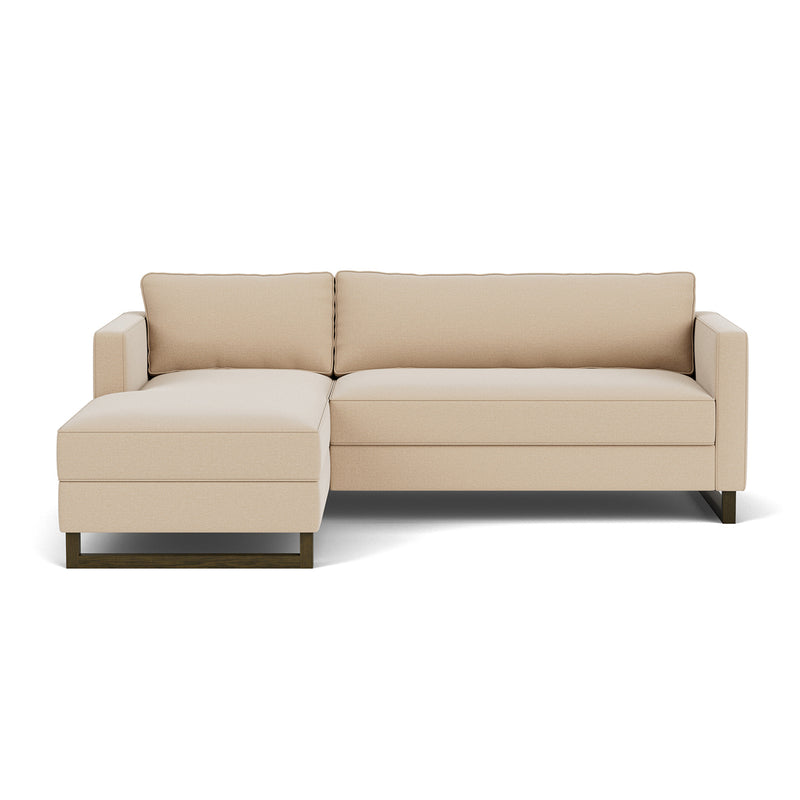 Form Cream Fabric / Dark Walnut